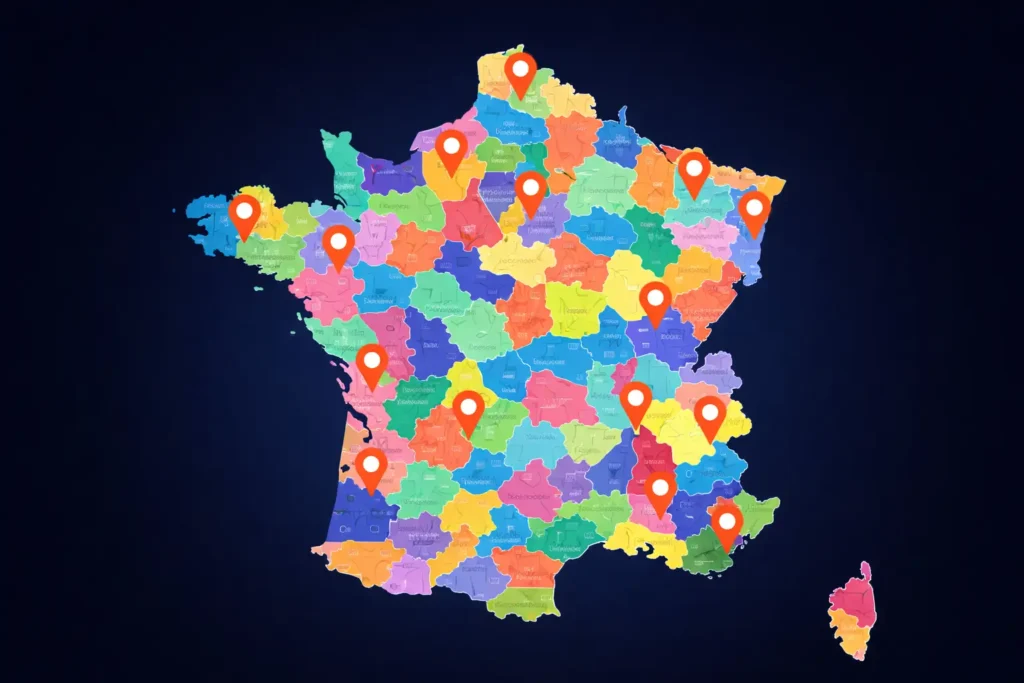 Carte de France des ambassadrices Mihi pour trouver une distributrice VDI à proximité.