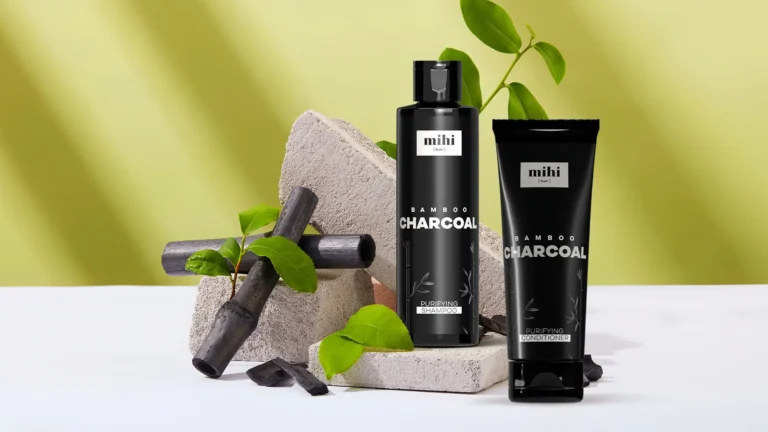 Gamme Bamboo Charcoal Mihi Détox Cheveux nettoyage profond.