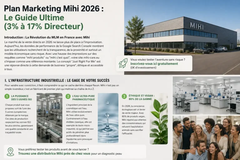 Tableau officiel du Plan Marketing Mihi pour devenir Directeur 17%