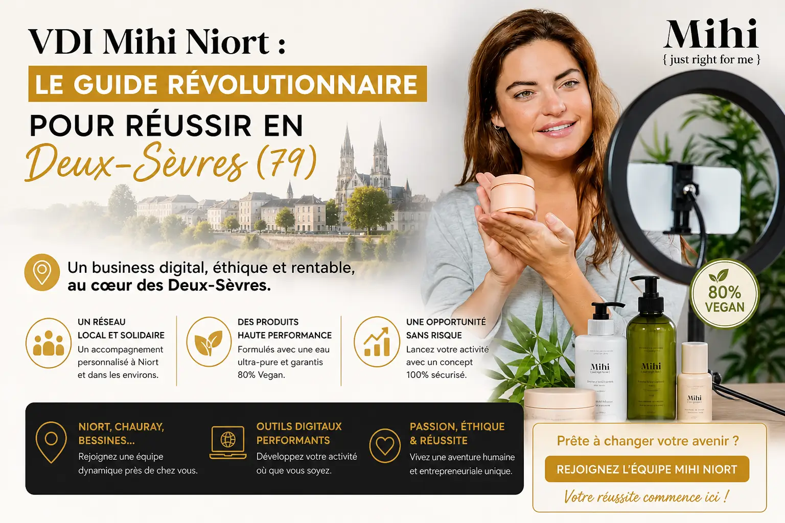 VDI Mihi Niort : Devenir ambassadrice et lancer son business en ligne à Niort en Deux-Sèvres.